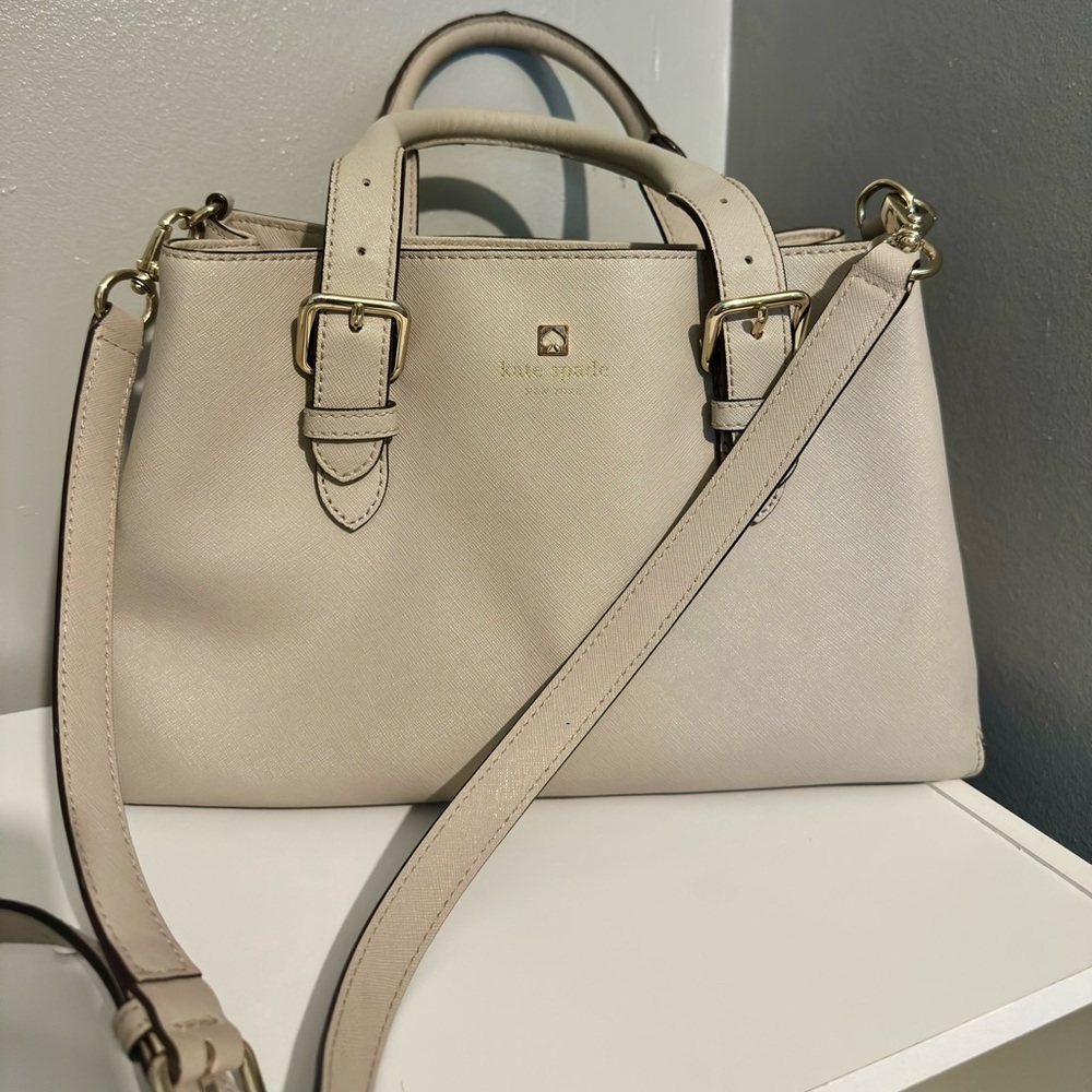 Kate Spade Cream Leather Handbag